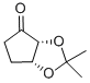 structure of CAS# 595581-64-9, (-)-(3aR,6aR)-Tetrahydro-2,2-Dimethyl-4H-Cyclopenta-1,3-Dioxol-4-One;(-)-(3AR,6AR)-TETRAHYDRO-2,2-DIMETHYL-4H-CYCLOPENTA-1,3-DIOXOL-4-ONE