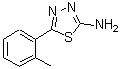 结构式 CAS# 59565-54-7, 5-(2-甲基苯基)-1,3,4-噻二唑-2-胺