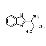 结构式 CAS# 59653-66-6, 1-(1H-苯并咪唑-2-基)-2-甲基-1-丙胺