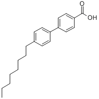 structure of CAS# 59662-49-6, 4'-n-Octylbiphenyl-4-Carboxylic Acid;4'-OCTYL-[1,1'-BIPHENYL]-4-CARBOXYLIC ACID;4-Octyl-4'-Biphenylcarboxylic Acid;4'-N-OCTYLBIPHENYL-4-CARBOXYLIC ACID