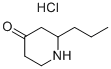 结构式 CAS# 59663-72-8, 2-正丙基-哌啶-4-酮盐酸盐