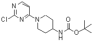 结构式 CAS# 596817-49-1, [1-(2-氯-4-嘧啶基)-4-哌啶基]-氨基甲酸叔丁酯