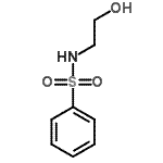 结构式 CAS# 59724-42-4, N-(2-羟基乙基)苯磺酰胺