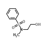 结构式 CAS# 59724-60-6, N-(2-羟基乙基)-N-甲基苯磺酰胺