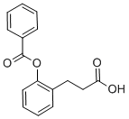 结构式 CAS# 59725-59-6, 3-[2-(苯甲酰氧基)苯基]丙酸