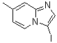 structure of CAS# 59938-33-9, 3-Iodo-7-Methylimidazo[1,2-a]Pyridine;3-IODO-7-METHYL-IMIDAZO[1,2-A]PYRIDINE