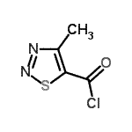 structure of CAS# 59944-65-9, 4-Methyl-1,2,3-Thiadiazole-5-Carbonyl Chloride;4-Methyl-[1,2,3]thiadiazole-5-carbonyl chloride;4-Methyl-1,2,3-Thiadiazole-5-CarbonylChloride;5-(Chlorocarbonyl)-4-methyl-1,2,3-thiadiazole