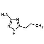 structure of CAS# 60016-62-8, 3-Propyl-1H-1,2,4-Triazol-5-Amine;3-propyl-1H-1,2,4-triazole-5-ylamine;5-propyl-4H-1,2,4-triazole-3-ylamine;MFCD02907684