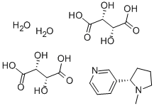 structure of CAS# 6019-06-3, Nicotine Ditartrate Dihydrate;N-[(3Z)-3-(5-Chloro-3H-1,3-Benzoxazol-2-Ylidene)-4-Oxo-1-Cyclohexa-1,5-Dienyl]-2-Methyl-Propanamide;N-[(3Z)-3-(5-Chloro-3H-1,3-Benzoxazol-2-Ylidene)-4-Keto-1-Cyclohexa-1,5-Dienyl]-2-Methyl-Propionamide;Bim-0040925.P001