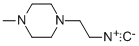 structure of CAS# 602267-60-7, 1-(2-Isocyano-Ethyl)-4-Methyl-Piperazine;1-(2-Isocyanoethyl)-4-Methyl-Piperazine;1-(2-Isocyano-Ethyl)-4-Methyl-Piperazine;H12005