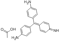结构式 CAS# 6035-94-5, 副蔷薇苯胺乙酸盐