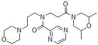 CAS#: 6038-71-7， N-[3-(2,6-Dimethylmorpholin-4-yl)-3-oxo-propyl]-N-(3-morpholin-4-ylpropyl)pyrazine-2-carboxamide