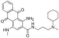 CAS#: 6041-29-8， 1-Amino-N-[3-(Cyclohexylmethylamino)Propyl]-9,10-Dihydro-4-(Methylamino)-9,10-Dioxoanthracene-2-Carboxamide