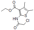 结构式 CAS# 60442-34-4, 2-[(2-氯乙酰基)氨基]-4,5-二甲基-3-噻吩羧酸乙酯