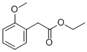 structure of CAS# 6056-23-1, Ethyl (2-Methoxyphenyl)Acetate;2-(2-Methoxyphenyl)Acetic Acid Ethyl Ester;Ethyl 2-(2-Methoxyphenyl)Ethanoate
