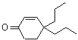 结构式 CAS# 60729-41-1, 4,4-二丙基-2-环己烯-1-酮