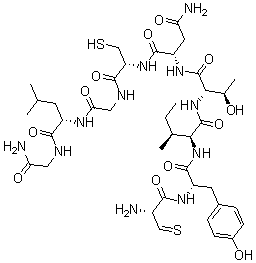 结构式 CAS# 60786-59-6, 苏氨酰(4)-甘氨酰(7)-后叶催产素