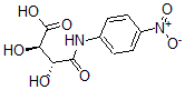 结构式 CAS# 60908-35-2, (2R,3R)-2,3-二羟基-4-[(4-硝基苯基)氨基]-4-氧代-丁酸