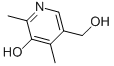 structure of CAS# 61-67-6, 4-Deoxypyridoxine;5-(Hydroxymethyl)-2,4-Dimethyl-Pyridin-3-Ol Hydrochloride;5-(Hydroxymethyl)-2,4-Dimethyl-3-Pyridinol Hydrochloride;2,4-Dimethyl-5-Methylol-Pyridin-3-Ol Hydrochloride