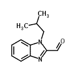 结构式 CAS# 610275-02-0, 1-异丁基-1H-苯并咪唑-2-甲醛