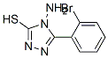 structure of CAS# 61055-40-1, 4-Amino-5-(2-Bromophenyl)-4H-1,2,4-Triazole-3-Thiol;St5214314;4-Amino-5-(2-Bromo-Phenyl)-4H-[1,2,4]Triazole-3-Thiol;Ag-690/13704104