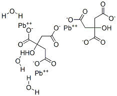 structure of CAS# 6107-83-1, Lead(II) Citrate Trihydrate;CITRIC ACID LEAD SALT TRIHYDRATE;Lead(II)Citratetrihydrate,99%;Lead Citrate, Trihydrate,96%