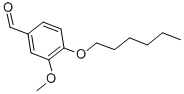 structure of CAS# 61096-84-2, 3-Methoxy-4-(Hexyloxy)-Benzaldehyde;4-Hexoxy-3-Methoxy-Benzaldehyde;4-(Hexyloxy)-M-Anisaldehyde;Sbb015387