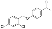 结构式 CAS# 61292-27-1, 1-(4-[(2,4-二氯苄基)氧基]苯基)-1-乙酮
