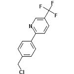 结构式 CAS# 613239-76-2, 2-[4-(氯甲基)苯基]-5-(三氟甲基)吡啶