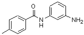 结构式 CAS# 613656-89-6, N-(3-氨基苯基)-4-甲基苯甲酰胺