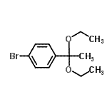 structure of CAS# 61390-40-7, 1-Bromo-4-(1,1-Diethoxyethyl)Benzene;4'-bromoacetophenone diethyl acetal;4-Bromoacetophenone diethyl acetal;4-Bromoacetophenone diethyl ketal