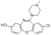 structure of CAS# 61443-77-4, 8-Hydroxyloxapine;8-Chloro-6-(4-Methyl-1-Piperazinyl)-3-Benzo[B][1,5]Benzoxazepinol;2-Chloro-11-(4-Methyl-1-Piperazinyl)Dibenz(B,F)*;8-Hydroxyloxapine