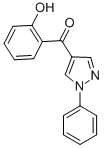 structure of CAS# 61466-44-2, (2-Hydroxyphenyl)(1-Phenyl-1H-Pyrazol-4-Yl)Methanone;(2-Hydroxyphenyl)-(1-Phenyl-4-Pyrazolyl)Methanone;Sbb001017;Mls000339632