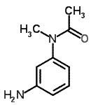 structure of CAS# 61679-27-4, N-(3-Aminophenyl)-N-Methylacetamide;MFCD02657491