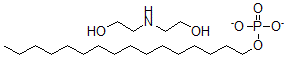 CAS 登录号：61693-41-2， 2,2'-亚氨基二乙醇与十六烷基磷酸二氢酯化合物