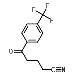 structure of CAS# 61718-86-3, 5-Oxo-5-[4-(Trifluoromethyl)Phenyl]Pentanenitrile;5-Oxo-5-(4-trifluoromethylphenyl)valeronitrile