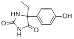 structure of CAS# 61837-66-9, (+/-)-4'-Hydroxynirvanol;5-Ethyl-5-(4-Hydroxyphenyl)Hydantoin;Ncgc00165919-01;Nsc52922