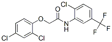 结构式 CAS# 6195-37-5, N-[2-氯-5-(三氟甲基)苯基]-2-(2,4-二氯苯氧基)乙酰胺