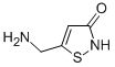structure of CAS# 62020-54-6, Thiomuscimol;5-(Aminomethyl)Isothiazol-3-One;5-(Aminomethyl)-3-Isothiazolone;5-(Aminomethyl)- 3(2H)-Isothiazolone