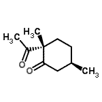 CAS 登录号：622367-58-2， (2S,5R)-2-乙酰基-2,5-二甲基环己酮