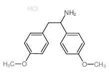 结构式 CAS# 62402-45-3, 4-甲氧基-alpha-(4’-甲氧基苯基)-苯乙胺盐酸盐
