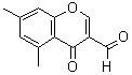 structure of CAS# 62484-76-8, 5,7-Dimethyl-4-Oxo-4H-Chromene-3-Carbaldehyde;5,7-Dimethyl-3-formylchromone;5,7-Dimethyl-4-oxo-4H-chromene-3-carbaldehyde #;5,7-dimethyl-4-oxo-4H-chromene-3-carboxaldehyde