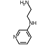 结构式 CAS# 62491-92-3, N-(3-吡啶基)-1,2-乙二胺