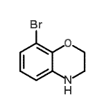 结构式 CAS# 625394-65-2, 8-溴-3,4-二氢-2H-1,4-苯并恶嗪