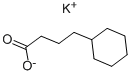 结构式 CAS# 62638-03-3, 环己烷丁酸钾