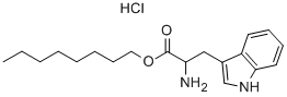 结构式 CAS# 6278-90-6, DL-色氨酸正辛酯盐酸盐