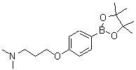 结构式 CAS# 627899-90-5, 4-[3-(二甲基氨基)丙氧基]苯硼酸频哪醇酯
