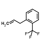 structure of CAS# 62826-30-6, 1-Allyl-2-(Trifluoromethyl)Benzene;3-[(2-Trifluoromethyl)phenyl]-1-propene