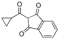structure of CAS# 6286-26-6, 2-(Cyclopropanecarbonyl)Indene-1,3-Dione;2-(Cyclopropanecarbonyl)Indane-1,3-Dione;2-(Cyclopropyl-Oxomethyl)Indane-1,3-Dione;2-(Cyclopropanecarbonyl)Indane-1,3-Quinone