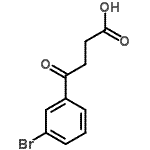 structure of CAS# 62903-13-3, 4-(3-Bromophenyl)-4-Oxobutanoic Acid;4-(3-bromophenyl)-4-oxobutanoic acid;4-(3-Bromophenyl)-4-oxobutyric acid;4-(3-Bromophenyl)-4-oxo-butyric acid